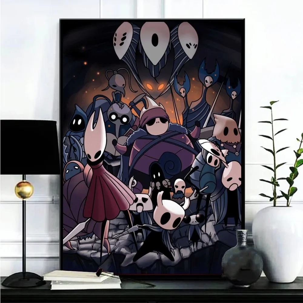 Hollow Knight Poster Gallery Prints Self Adhesive  Home Decor Decoration Wall Decals Living Room Sticker