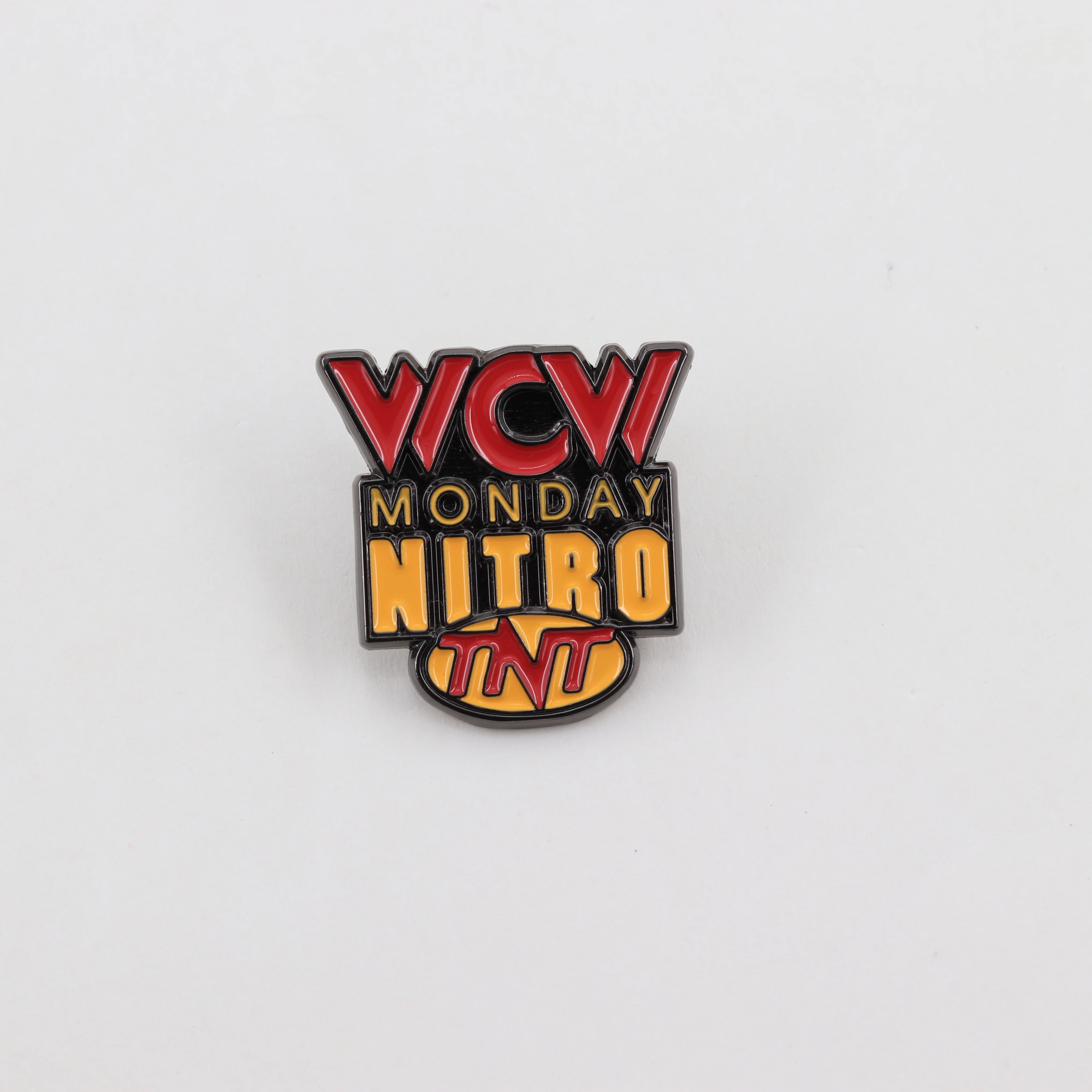 Wcw Monday Nitro Logo Emaille-Anstecknadel, amerikanisches professionelles Wrestling-Fernsehprogramm, Ansteckbrosche, Geschenk für Fans, Abzeichen, Accessoires, Farbe: Col – Detail 10