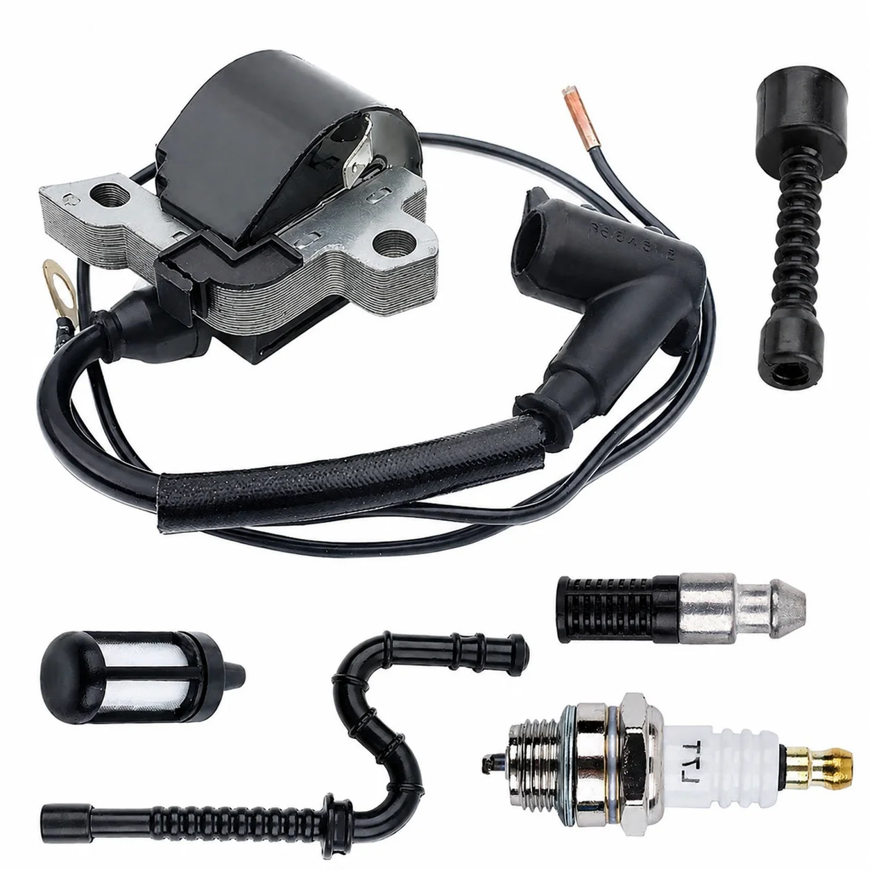 Ignition Coil Module & Spark Plug Tune Up Kit For Stihl MS380 MS290 024-029 MS240 MS260 MS360 MS440 0000 400 1300 Chainsaw Parts
