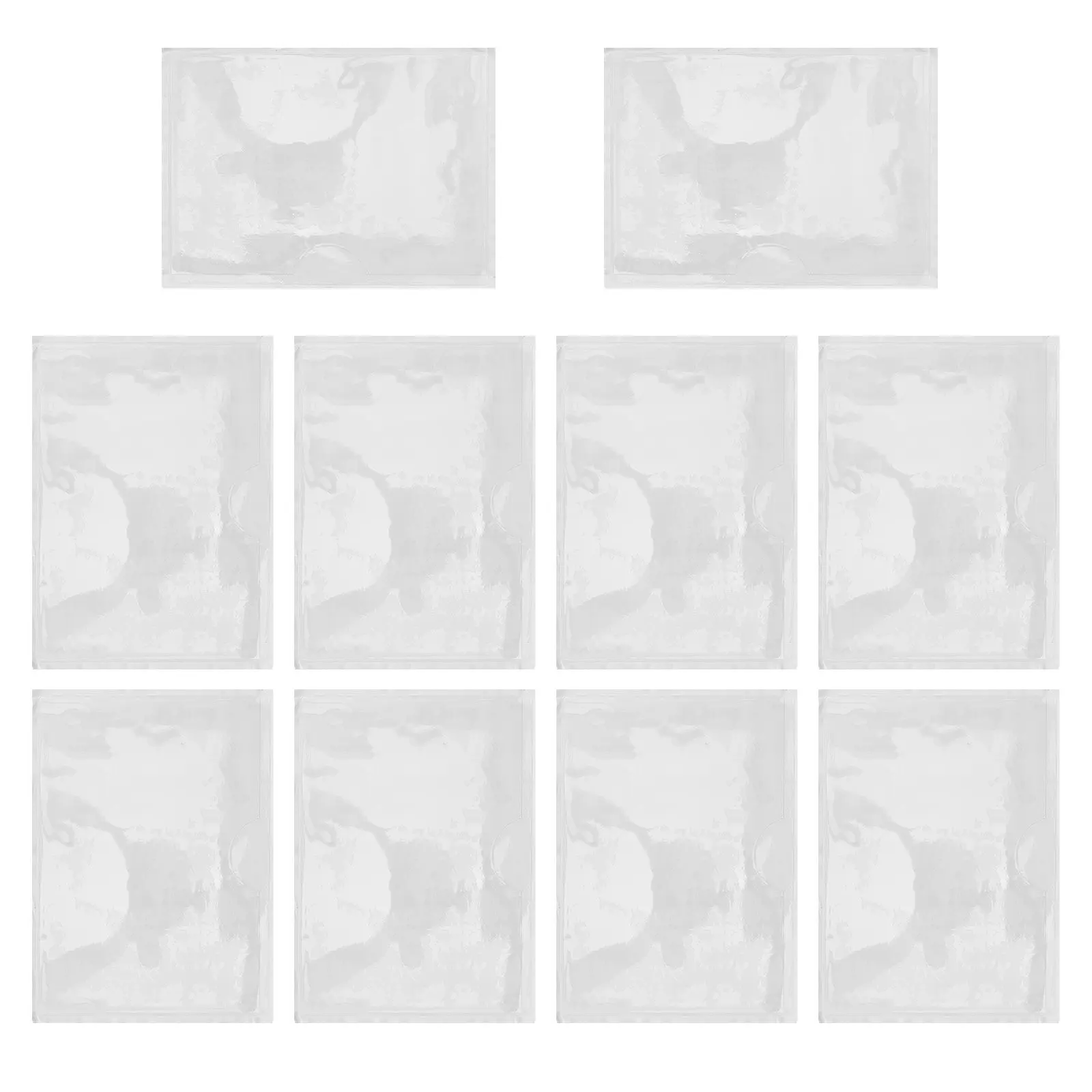 10Pcs Clear Shipping Label Sleeves Self-Adhesive PVC Card Holders 12.4x8.9in Waterproof Packing Label Protectors for Mailing