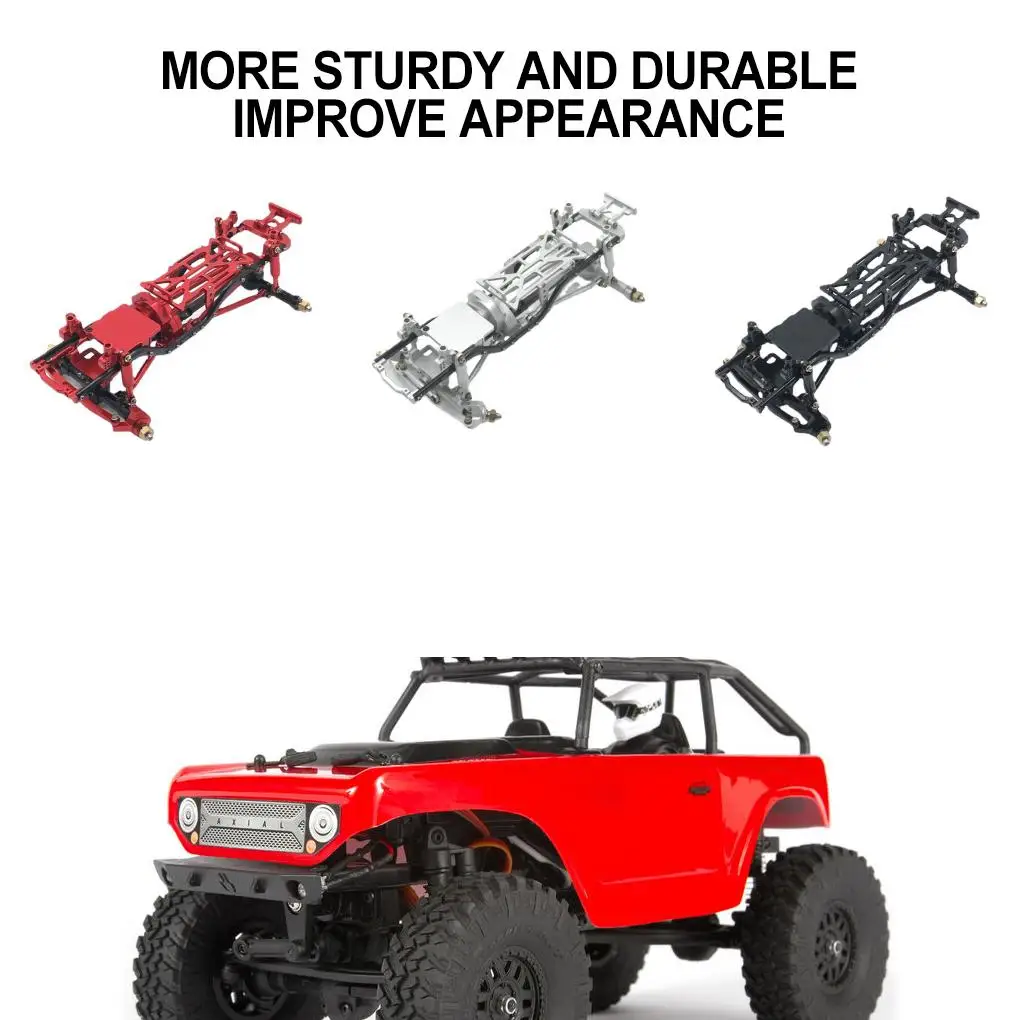 Aluminum Alloy 1/24 Car Frame RC Upgrade Part 1pcs Precision Chassis Frame For SCX24 RC Car Part RC Car Accessories