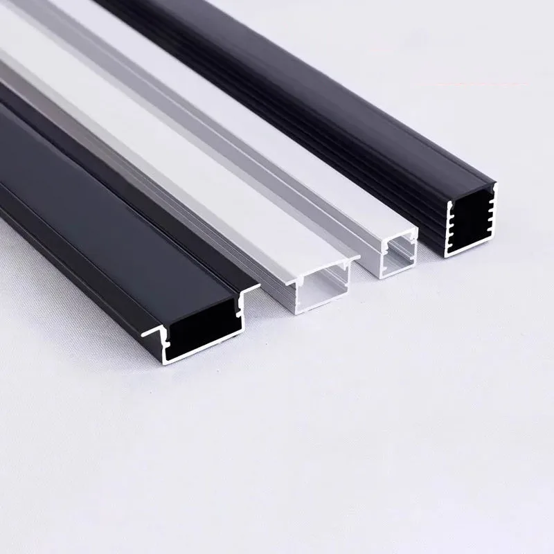 50Cm Led Aluminum Profile U/yw Type Aluminum Channel Diffuser for Cob /smd 2835 Ws2812B Led Strip Room Cabinet Layer Light Bars