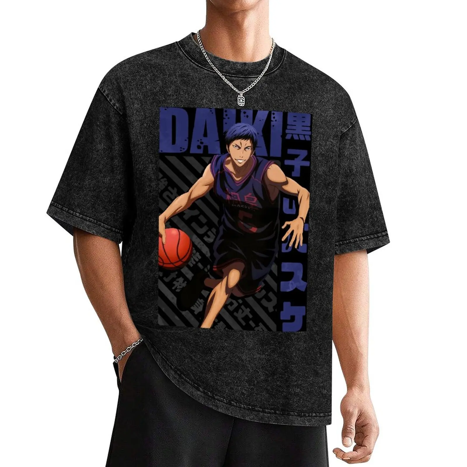 

Kuroko no Basket Daiki Aomine Poster T-Shirt new edition aesthetic clothes anime stuff quick drying mens big and tall t shirts