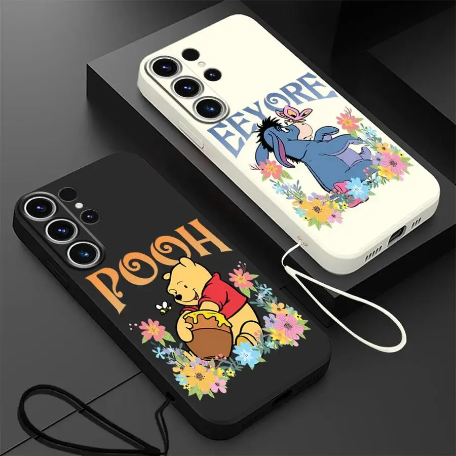 حافظة لهاتف سامسونج جالاكسي S23 S24 FE S20 نوت 20 10 Ultra S22 Ultra S21 Plus S25 Edge غطاء ناعم ديزني وين ذا بوه