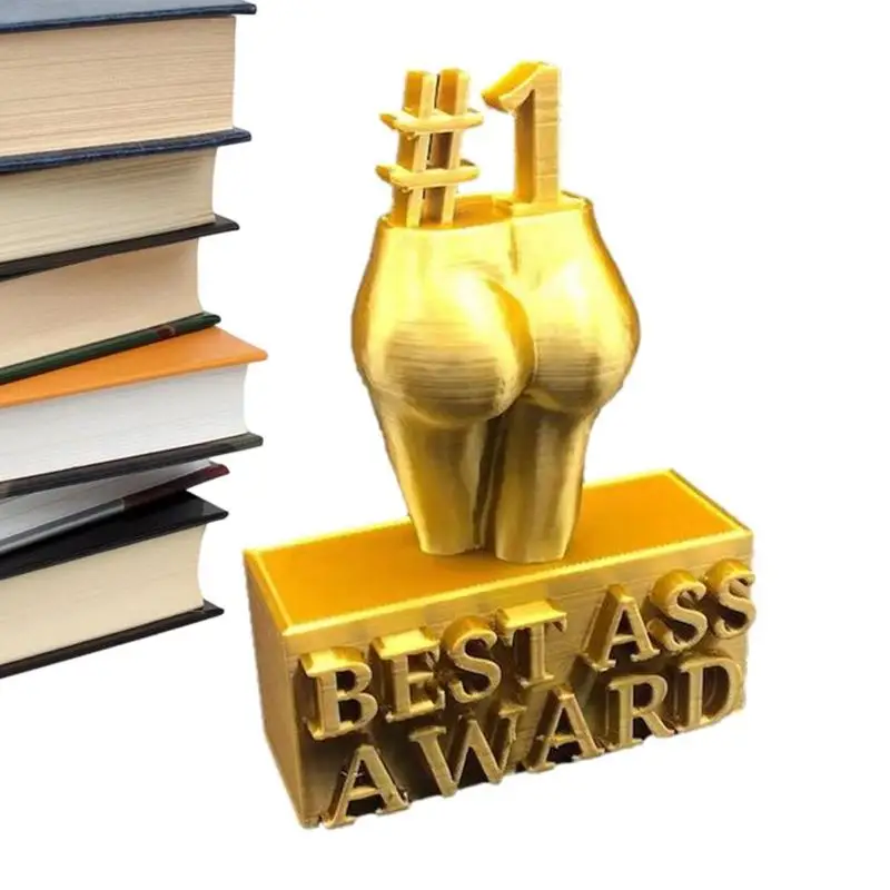 Best Boobs Award/Best Ass Award Ass/Boobs Trophy Resin Desktop Decor Funny Female Body Figure Sculpture Trophy Decor Prank Gift