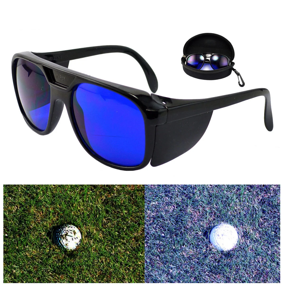 High Contrast Golf Sunglasses Polarized Lens Enhance Ball Visibility for Golf Pickleball UV400 Protection Anti Glare