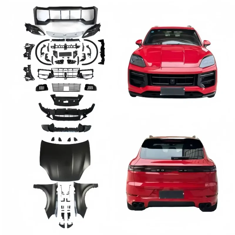 For 2011-2017 Car Modification 2024 Turbo GT Bodykit Car Front and Rear Bumper Taillights