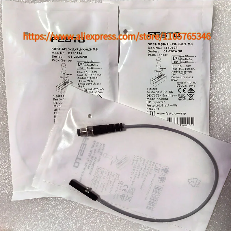 1pcs SDBT-MSB-1L SDBT-MSX-1L-PU SDBC-MSB-1L SDBT-MSB-1L-PU-K-2-LE SDBT-MSB-1L-NU 8150171 8150173 8150174 FESTO Proximity Switch