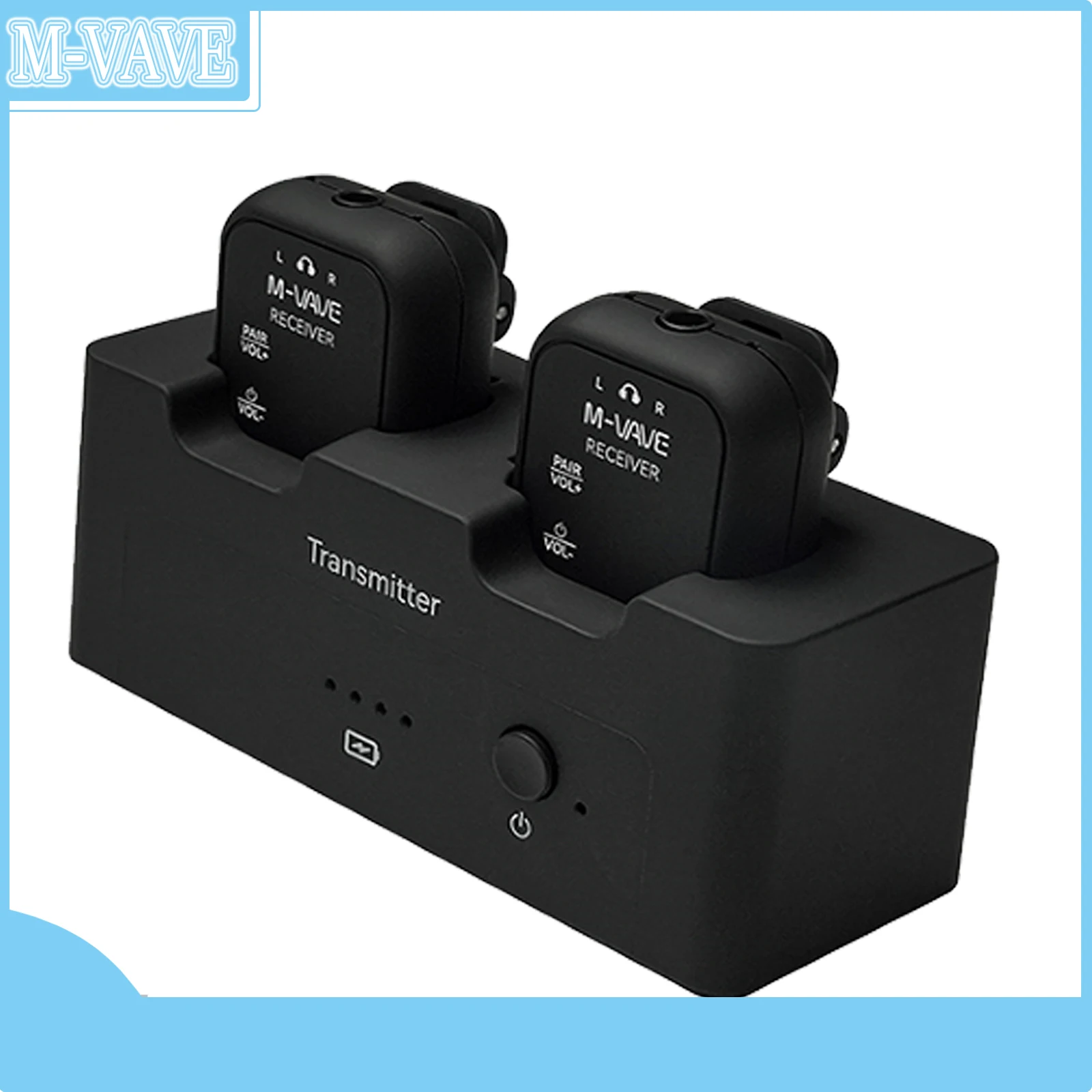 

M-vave 2,4G WP-12 Беспроводная система Наушники Монитор Система передачи Передатчик Приемник Перезаряжаемая функция записи моно