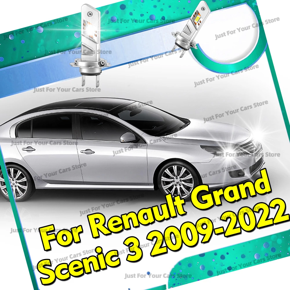 

2 шт. светодиодные лампы H7 499 6000K CSP для фар автомобиля, 30000 лм, для Renault Grand Scenic 3 2009-2022 гг.