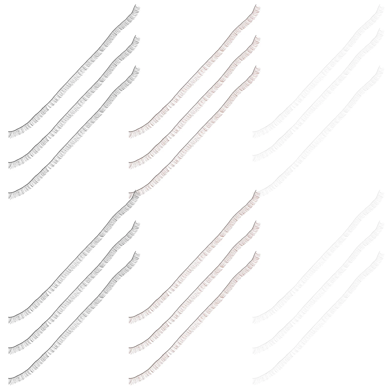 

30 Pcs Handmade Fake Eyelashes Accessories Accessory DIY Toy Craft Multicolor Baby