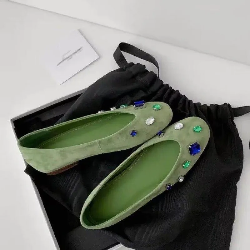 

French Shallow Round Toe Single Shoes Women's 2026 Spring and Fall New Versatile Flat Shoes