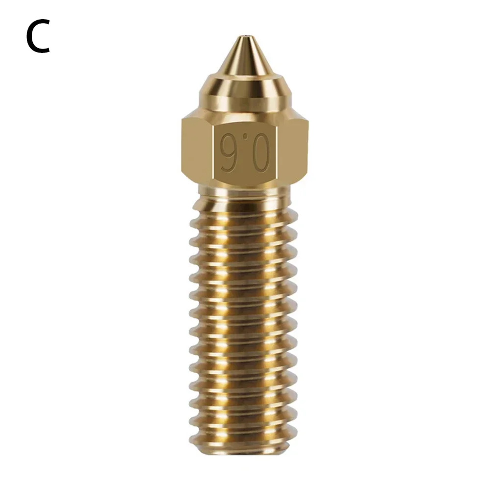 Per Creality, per 3, per K1, per K1 Max Ugello 0,4/0,6/0,8 mm Ugelli in ottone Ugello Ugelli per stampante in rame placcato in ottone