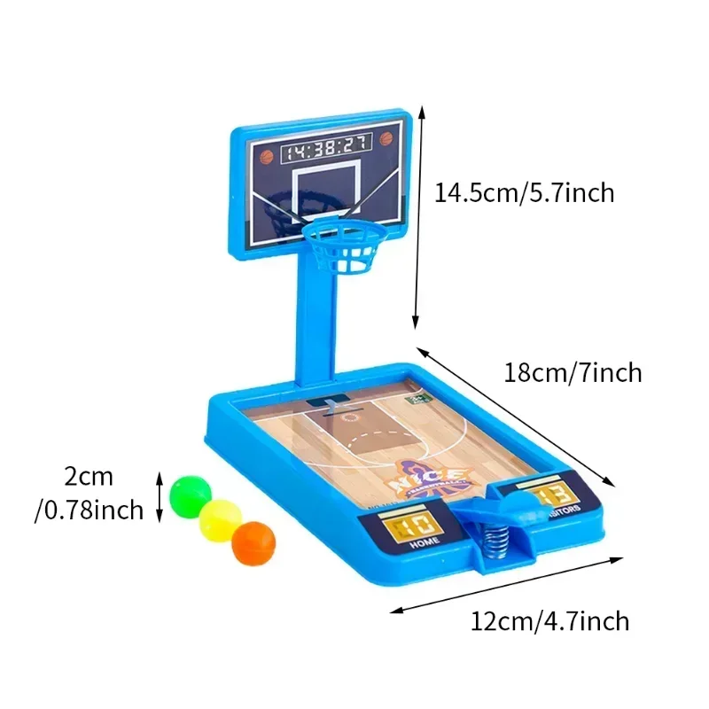 Indoor Interactive Bouncing Sports Activities Art Creativity Exciting Home Office Mini Child Toy Table Top Basketball Game