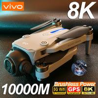 VIVO D18 Drone 8K Aerial HD Dual Camera Photography Intelligent Obstacle Avoidance Brushless Power 5G WIFI GPS Return VR Drone