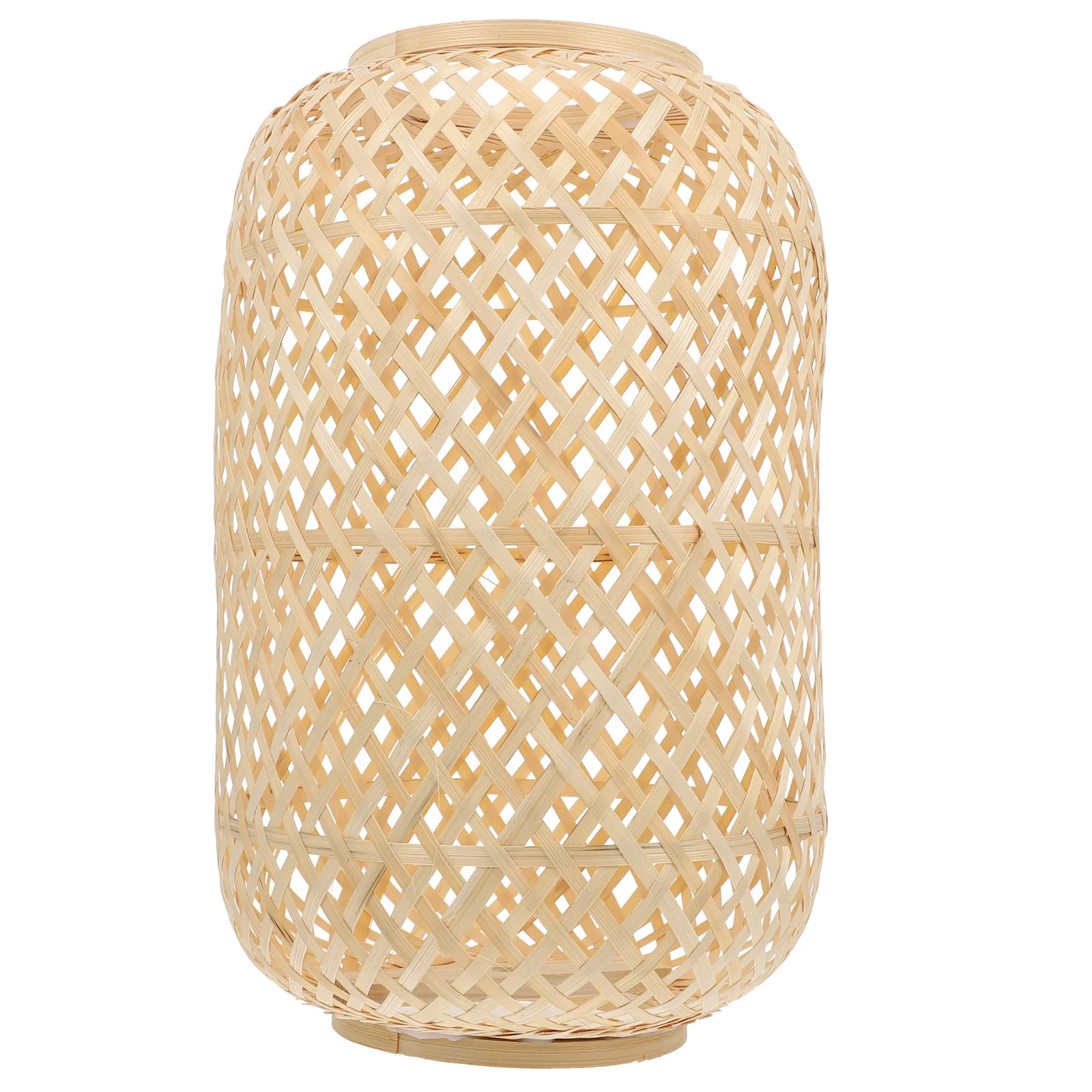 

Lantern Shade Decorative Lamp Simple Lampshade Woven Home Hanging Light Bamboo Craft Rustic Creative Ceiling Basket