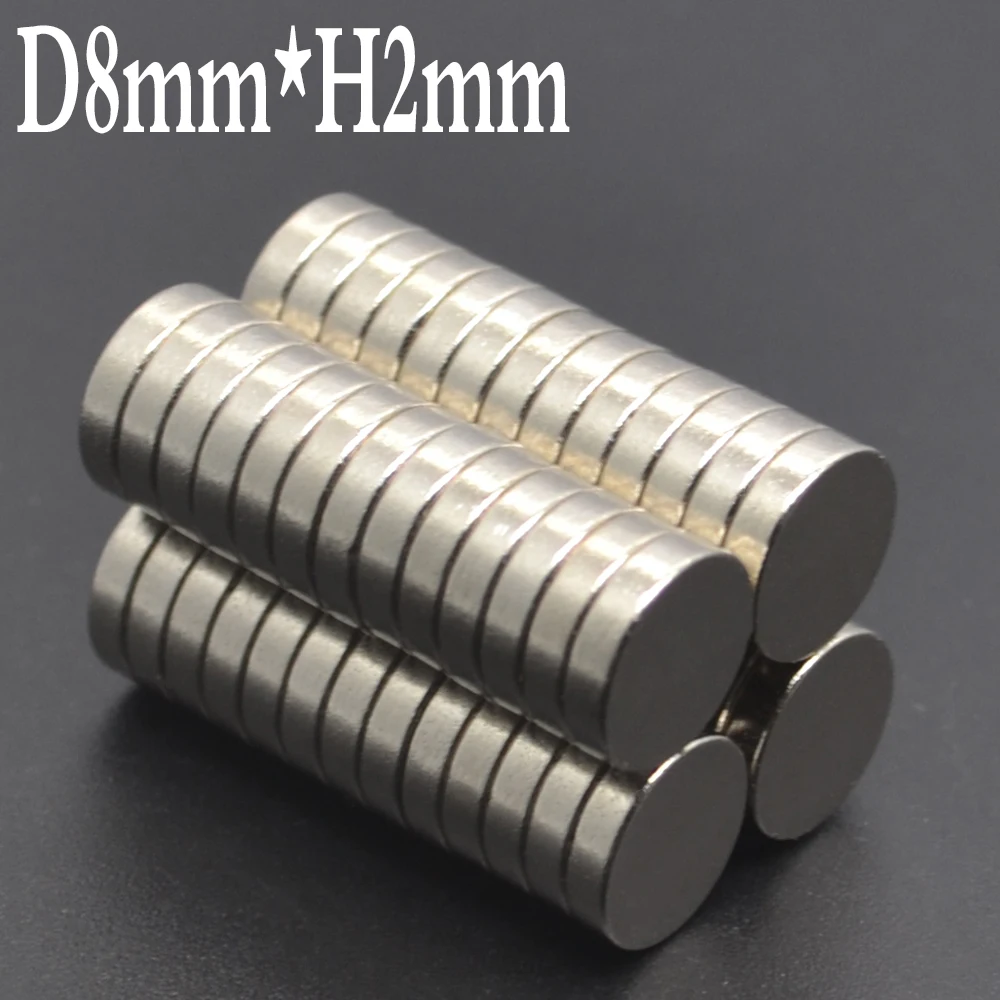 

5/50/100/200/500/10000Pcs 8x2 Super Powerful Strong Bulk Round NdFeB Neodymium Disc Magnets Dia N35 Rare Earth Magnet 8*2 MM NEW