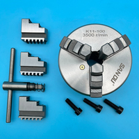 100mmLathe Chuck SANOU Brand Mini Metal Lathe Chuck K11-100 Mini 3 Jaw Self-Centering Chuck Manual Chuck