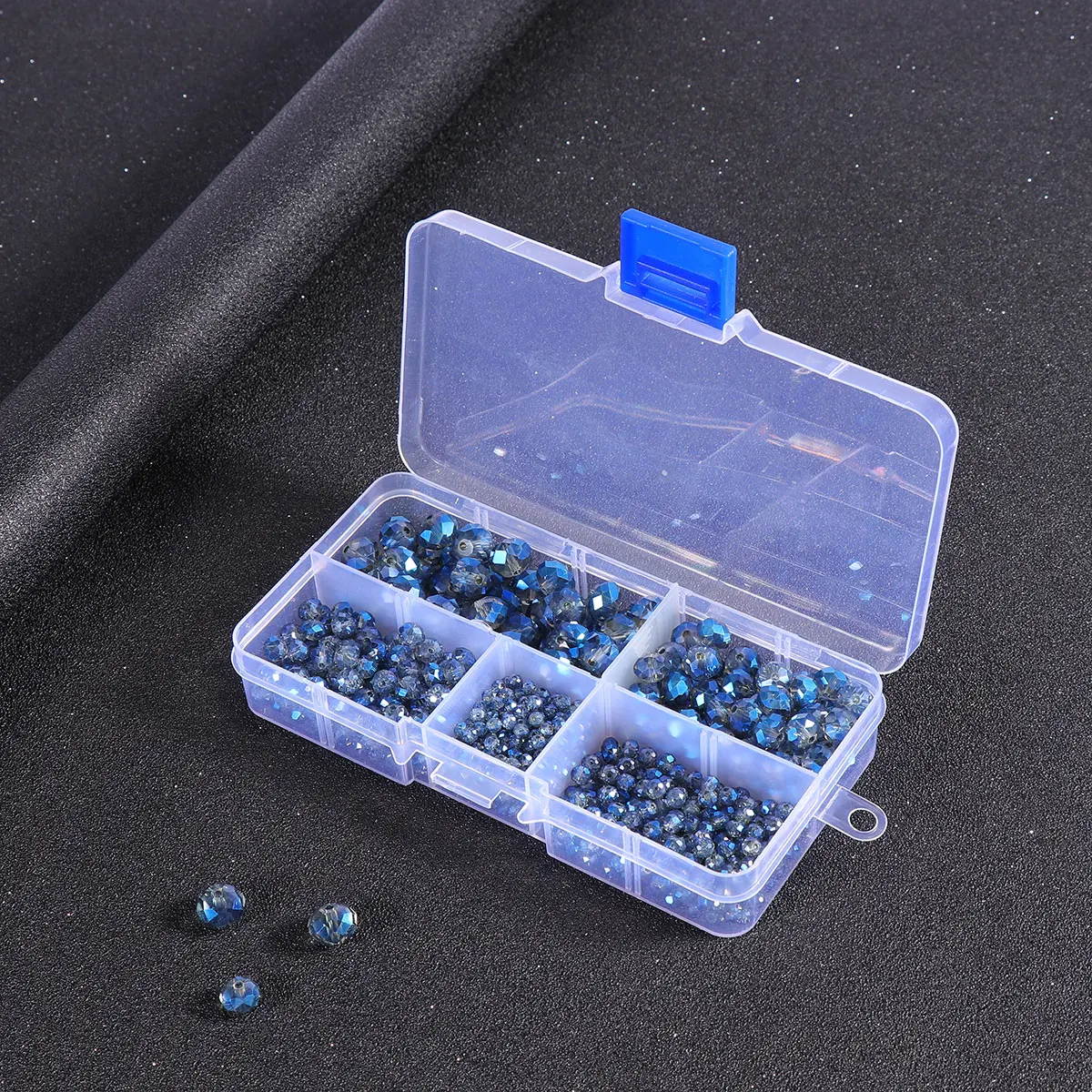 

Crystal Loose Beads Smooth Bracelet Glass Girl Jewelry Accessory for Necklace Making