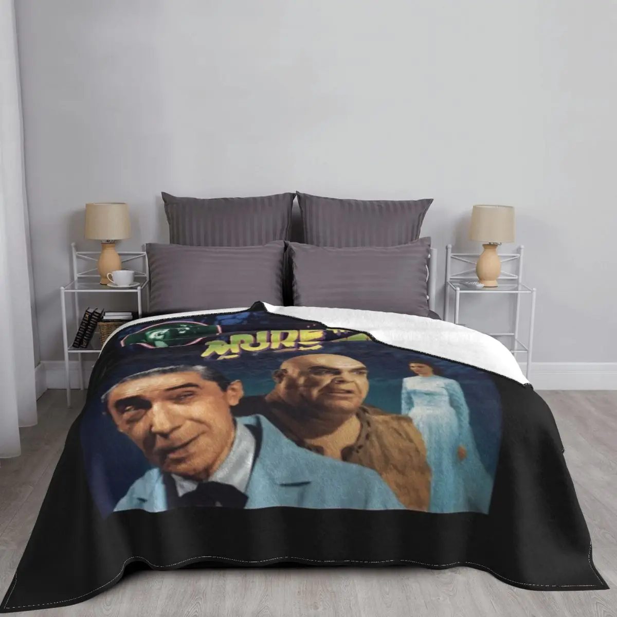 Невеста монстра фильм ужасов винтажное одеяло 70-х годов покрывало на кровать эстетическое