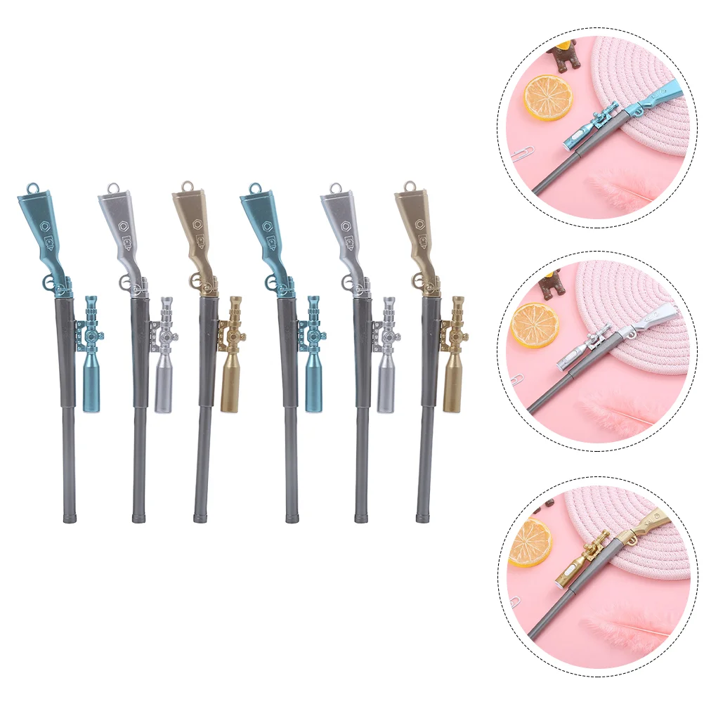 

6 Pcs Luminous Gel Pen Write Accessory Household Signature Student Multi-function Writing Flashlight