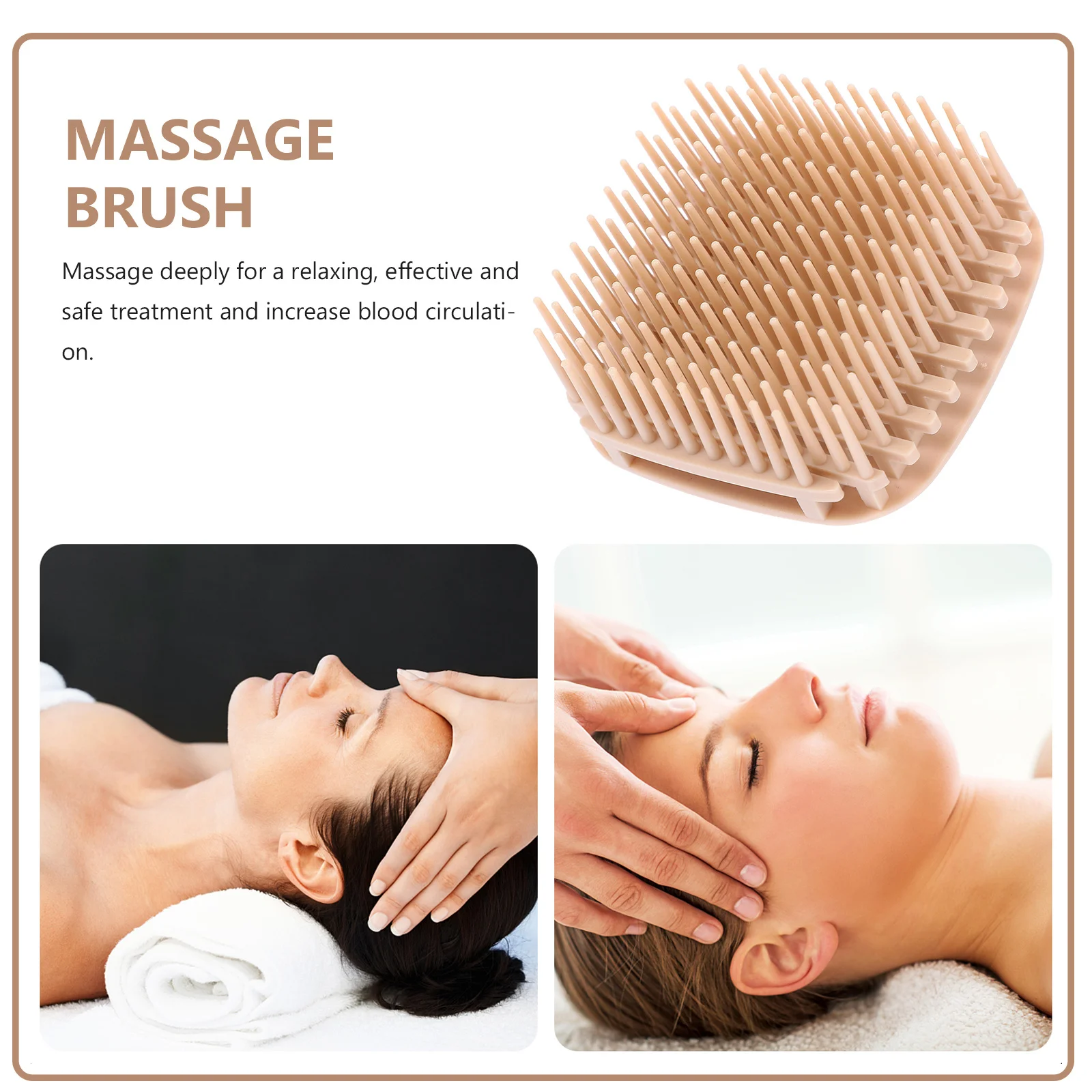 

Hair Scalp Massager Shampoo Brush Deep Cleansing Scalp Scrubber For Dandruff Exfoliator Shower Hair Care Tool