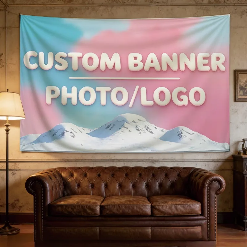 Custom Banner Flags Suitable For Graduation Ceremony Birthday Memorial Photo Auto Repair Shop Commercial Advertising Promotion