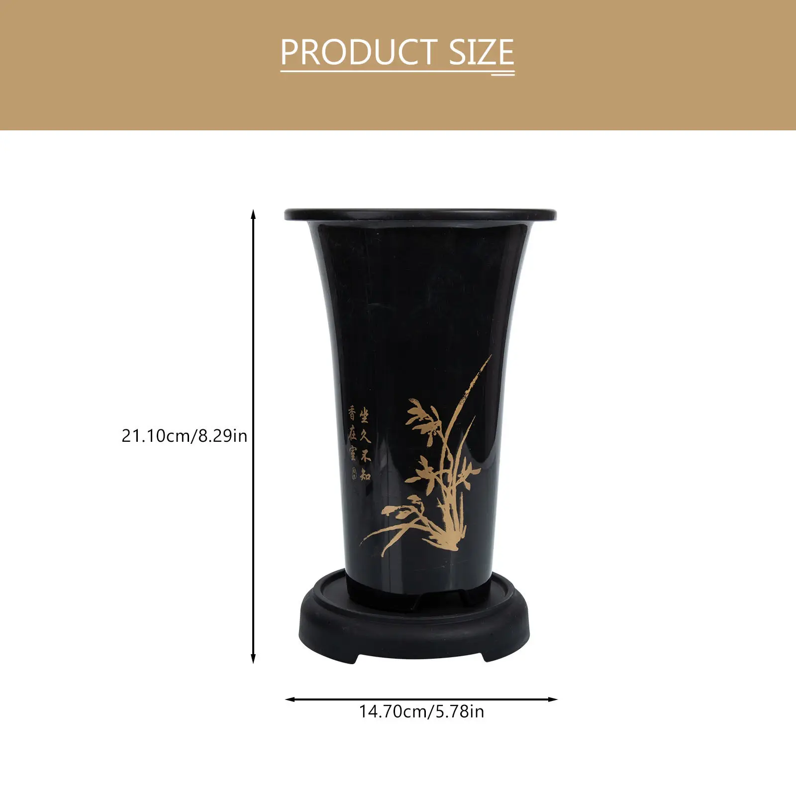 Orchid Flower Pots Set – Safe PP Plastic Indoor/Outdoor Plant Pots with Drainage Holes for Home, Balcony & Garden
