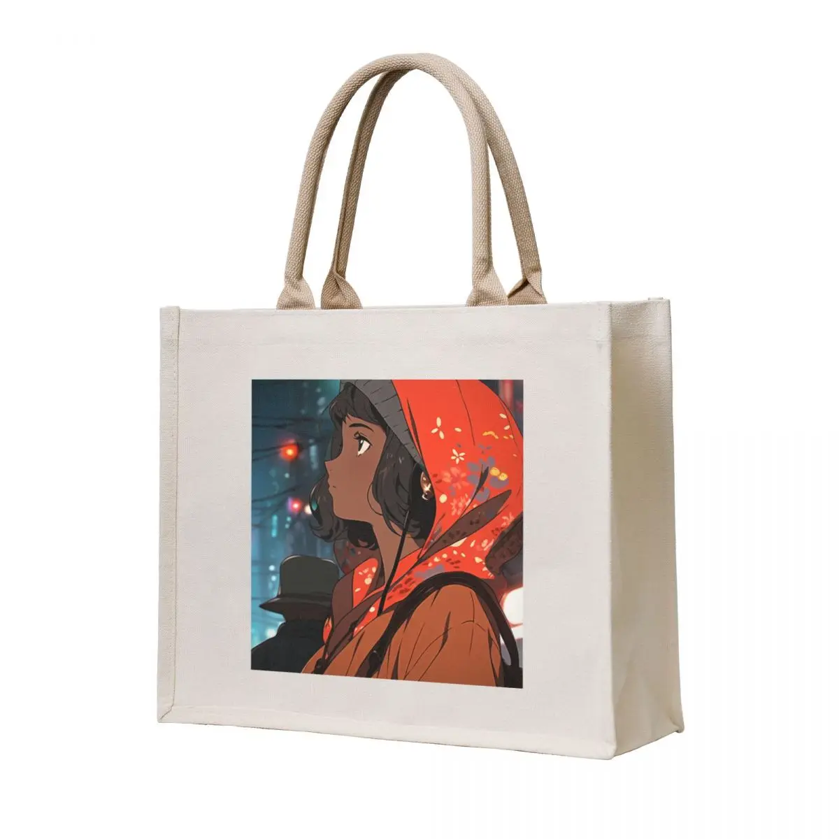 

It's Fall, and I'm Alone. Maybe I Should Adopt a Cat Lofi Tote Bag Canvas bag for women ecological bags reusable shopping bags