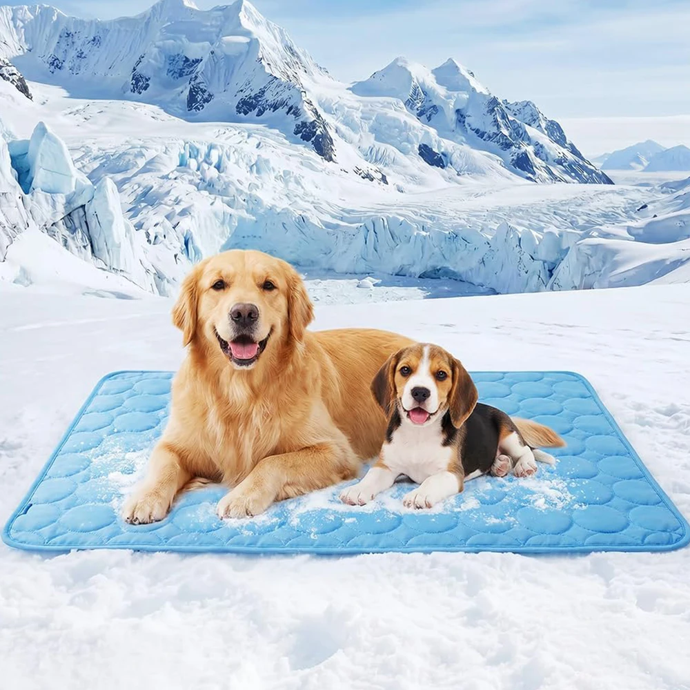 1/2/3Pcs Summer Dogs & Cats Cooling Mat Sleeping Pad, Water Absorption Top, Easy Carry Clean Keep Cooling for Pets
