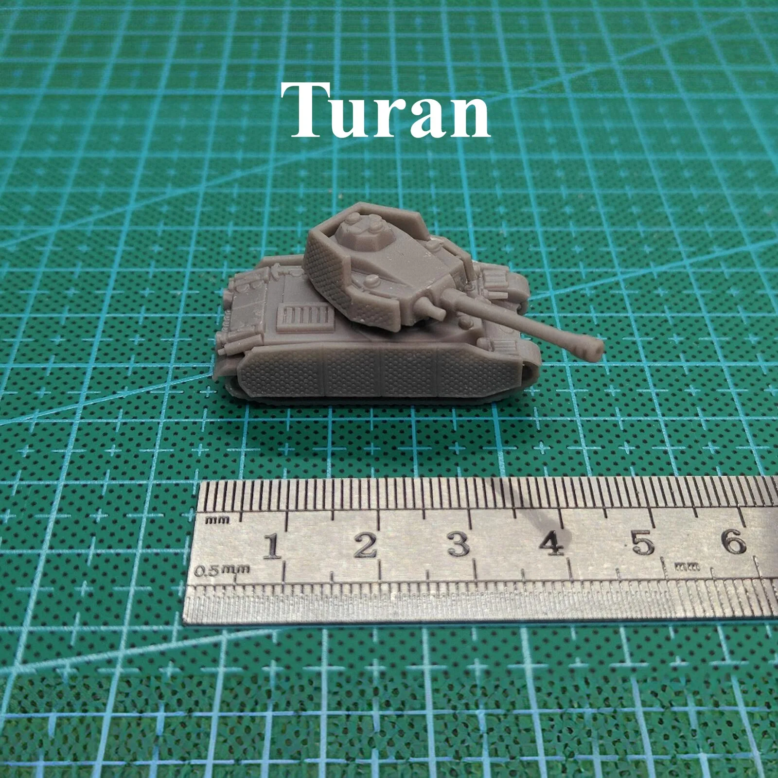 

Hungarian Turan Medium Tank,3D Printed,1/144 Scale Mini Tank Model,Resin,Paintable