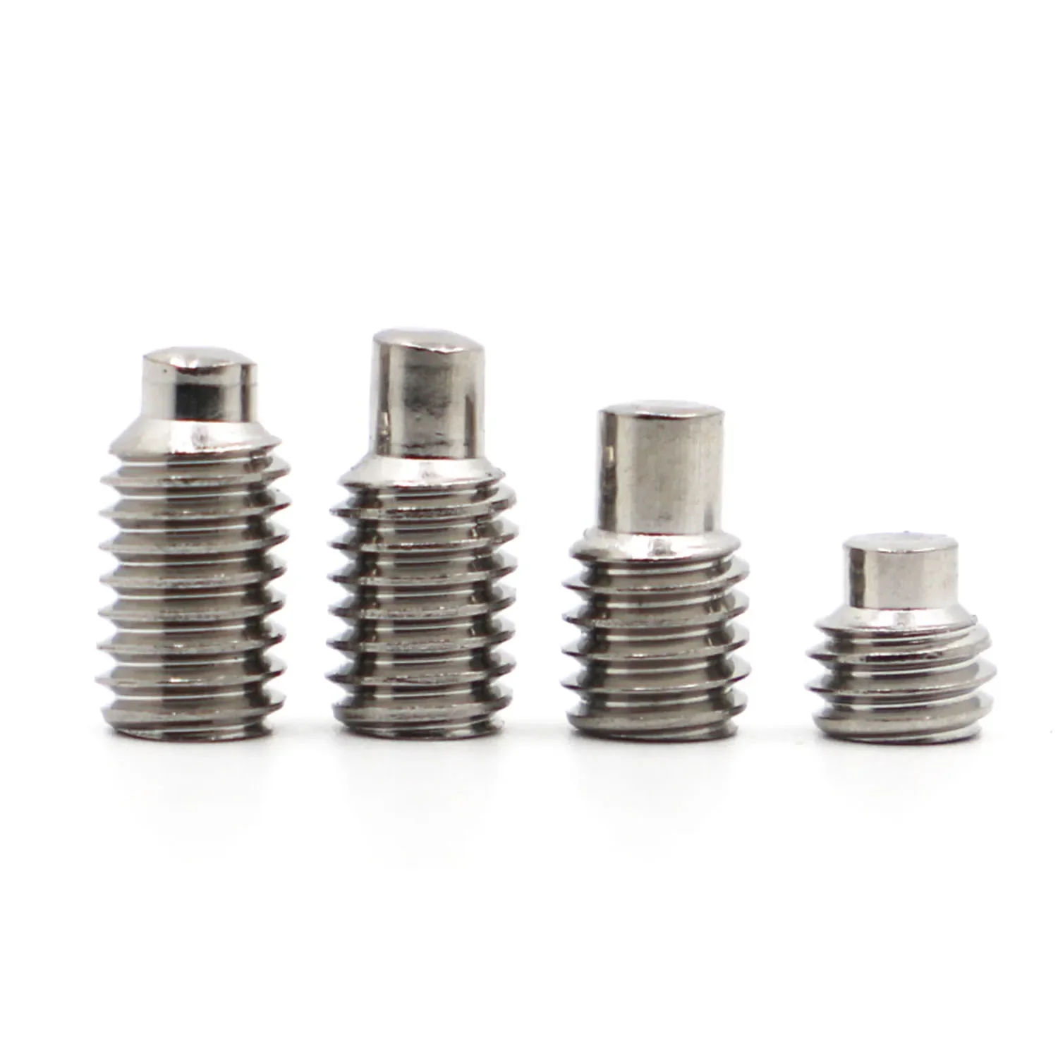 M3 M4 M5 M6 M8 304 Stainless Steel Terminal Grub Convex End Screw Hexagon Socket Set Screws With Dog Point GB97 DIN915