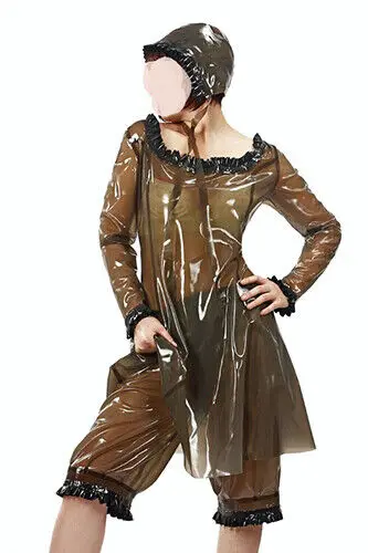 100% Latex Gummi Gummi Klein Catsuit Beiläufig Cosplay Spiel Club Party Rock