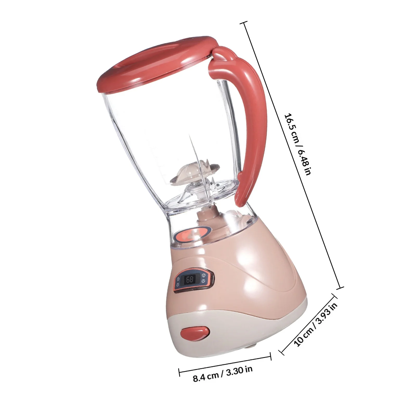 เครื่องปั่นไฟฟ้าขนาดเล็กสำหรับเด็ก 1 ชิ้น ชุดของเล่นเครื่องใช้ไฟฟ้าในครัวจำลอง เครื่องคั้นน้ำผลไม้ขนาดเล็ก ทำจากพลาสติกแข็งแรง สำหรับเด็กเล่นในครัว