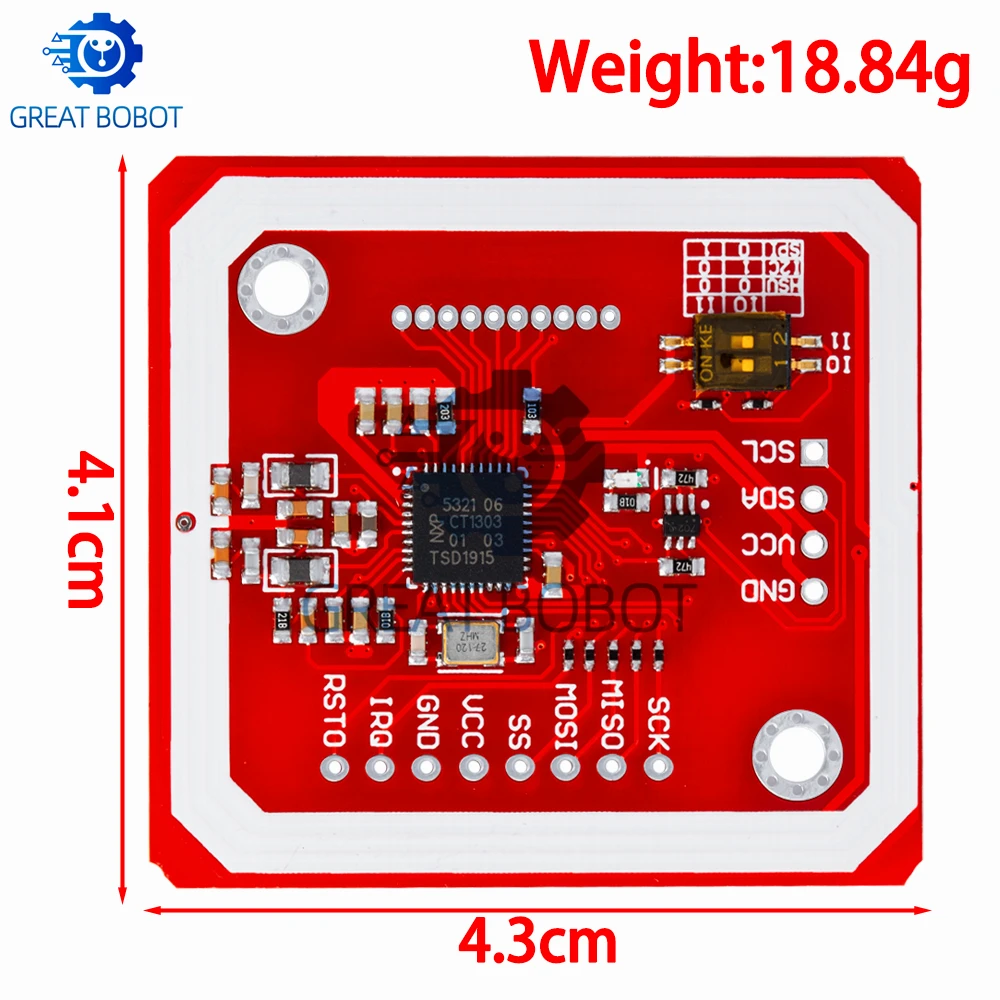 1Set PN532 NFC RFID Wireless Module V3 User Kits Reader Writer Mode IC S50 Card PCB Attenna I2C IIC SPI HSU For Arduino