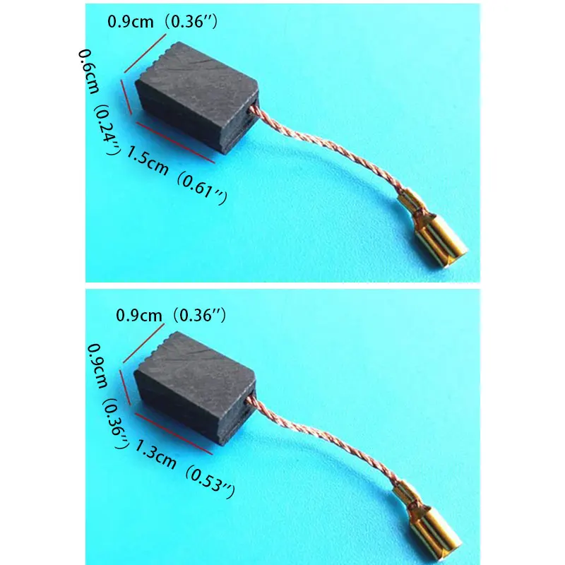 2pcs/lot Angle Grinder Carbon Brush Angle Grinder Replacement Spare Parts Carbon Brushes 6x 9 x 13mm/6x 9x 15mm