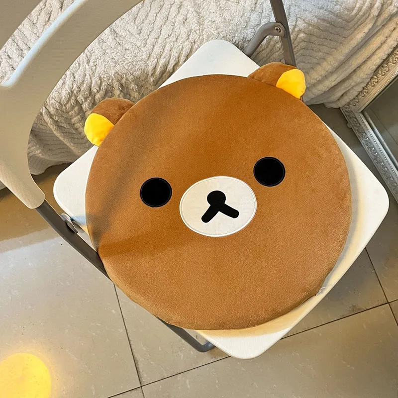 Cute little bear round plush cushion soft and cuddly bear throw pillow Home decoration gift