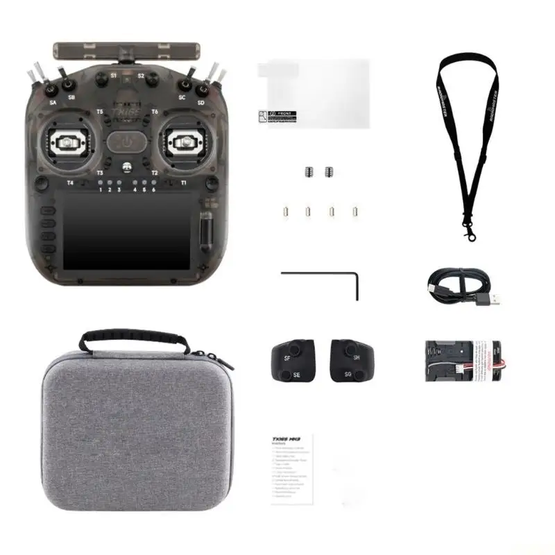 B03F TX16S Remote Control 16CH 2.4GHz 900MHz Hall 5inch LCD Touchable Screen Expandable Remote Transmitter