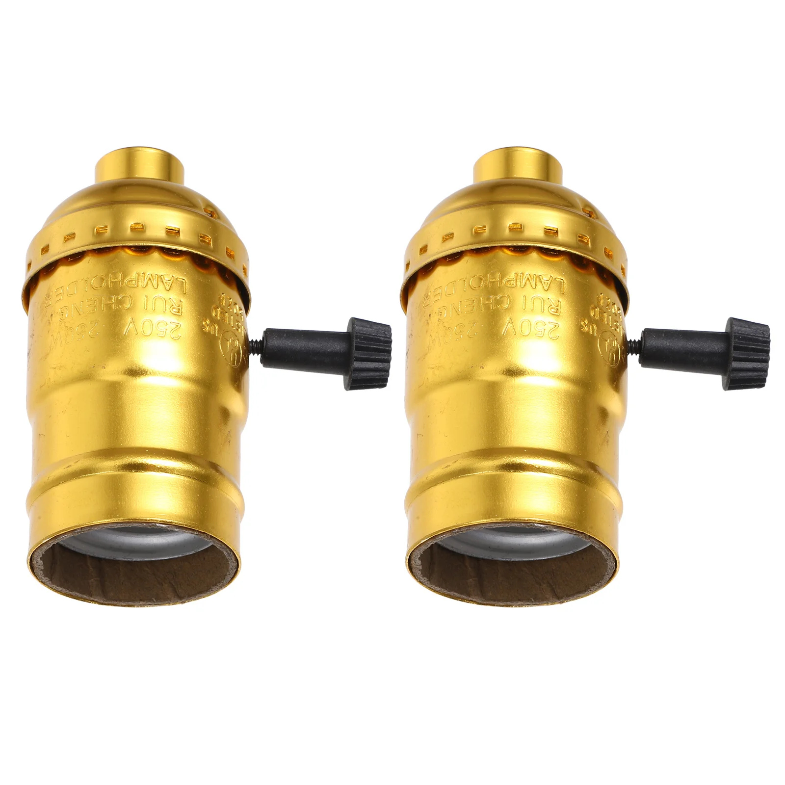 

2Pcs Vintage Light Socket Replacement Metal Lamp Holder for Table Floor Lamp DIY Projects Retro Socket Light Fixture with Easy