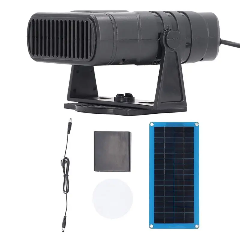 Calentador de coche portátil de 30W, conjunto de calentador de Panel Solar, descongelador de invierno, ventilador de calefacción, calentador de casa para mascotas, calentador de coche, Deicina de secado