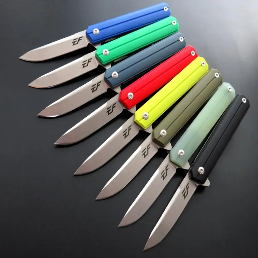 Eafengrow EF64  folding pocket knife D2 Steel blade + G10 handle ball bearing knife outdoor hunting camping fruit knife EDC Tool