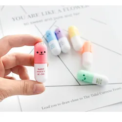 6 Cartoon Cute Mini Naughty Fluorescent Pen Bag Color Drawing Key Marks Creative Design Painting Graffiti School Six Pieces