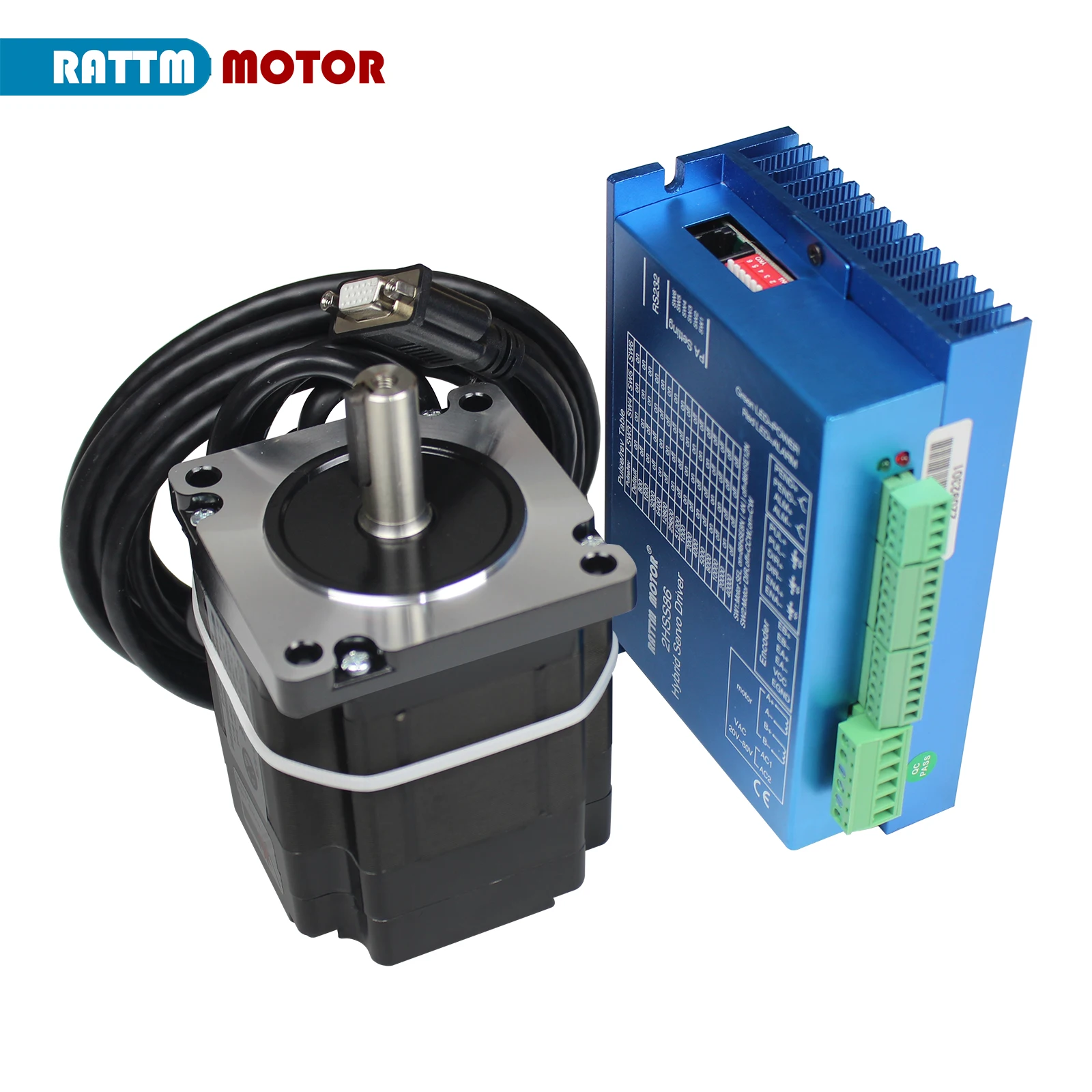 servomotor nema34 motor de loop fechado n m 82 mm 6a hss86 kit de controle cnc hibrido 01