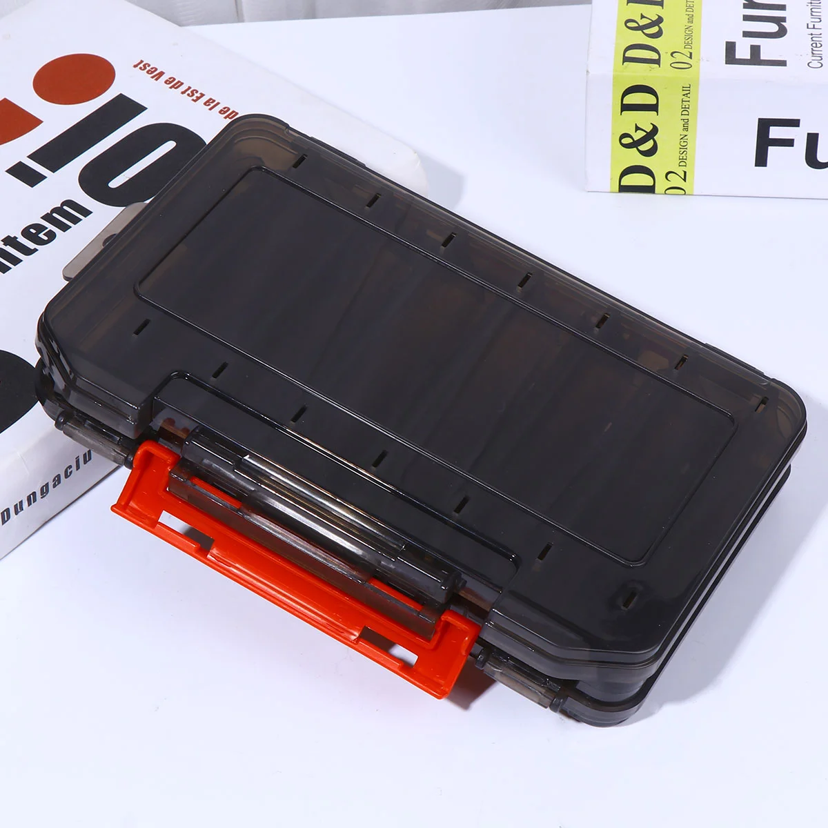 

1Pc Thickened 14 Grids Translucent Bait Storage Box Double-side Baits Kit Storage Case Lure Water-resistant Fish Tool Accessory