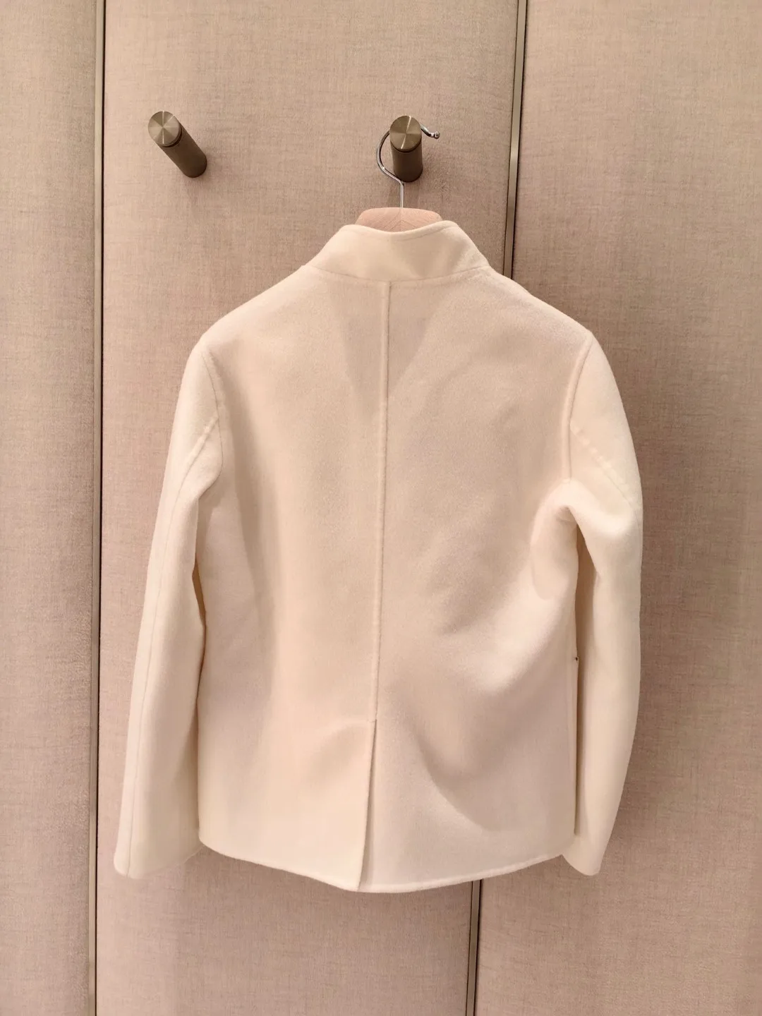 Spring L*P Women's Jacket White Cashmere Stand Collar Coat Casual Female Short Jacket Woman's Clothing