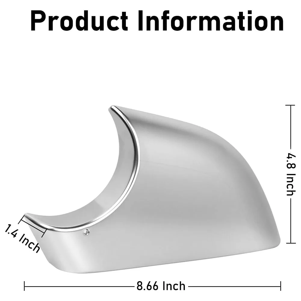 for Model 3 2017 - 2022 Car New Side Door Wing Rearview Mirrors Lower Cover Holder Chrome 2287.3005 2287.3006 22873005 22873006
