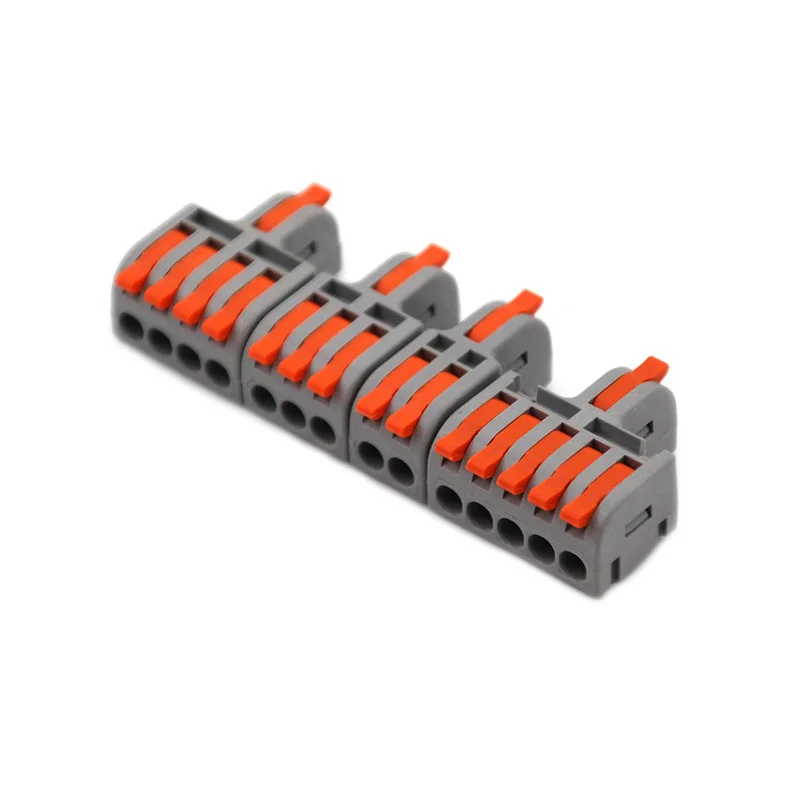 

Mini Wire Cable Electric Fast Connectors Universal Compact Conductor Spring Splicing Wiring Connector Push-in Led Terminal Block