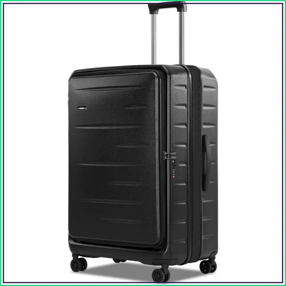Expandable Checked Luggage 28 Inch Top Opening Trunk Suitcase with Wheels