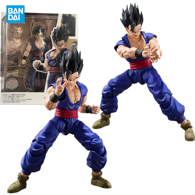 

Bandai Genuine Ultimate Gohan SUPER HERO SHF Dragon Ball Anime figure Movable toy Anime Peripheral Action Figures for Collectors