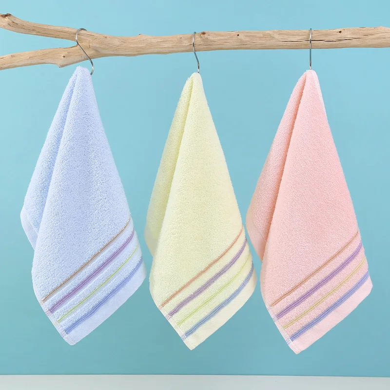 Small Towel—non-shedding, Colorfast, Soft and Comfortable; Cotton Children’s Towel, Kids’ Towel, Household Absorbent Towel